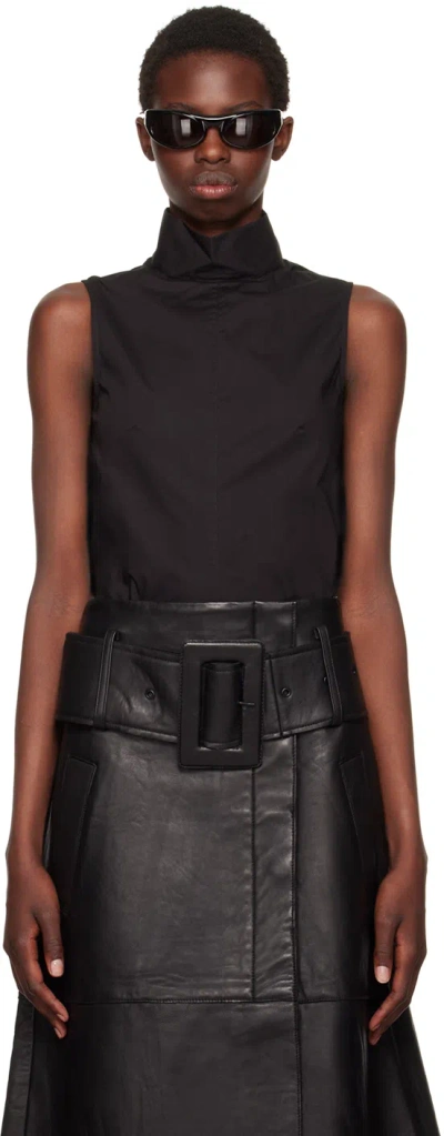Remain Birger Christensen Black Sleeveless Tank Top In 100 Black