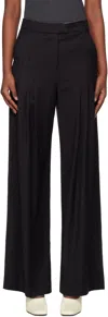 Remain Birger Christensen Black Wide Suiting Trousers In 100 Black