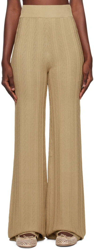 Remain Birger Christensen Brown Straight Pants In 16-1010 Incense Beig