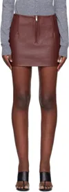 Remain Birger Christensen Red Skirts In 580 Chocolate Truffl