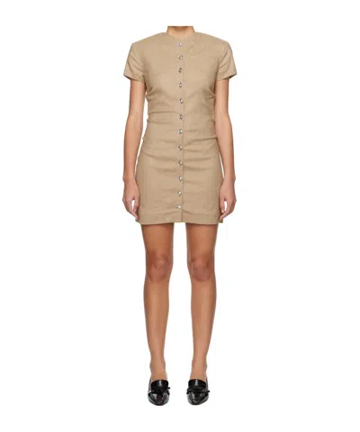 REMAIN BIRGER CHRISTENSEN BUTTON MINI DRESS