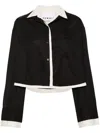 Remain Birger Christensen Camp-collar Layered Shirt In Schwarz