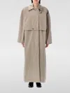 Remain Birger Christensen Remain Trench Coat With Cropped Overlay And Classic Collar