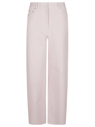Remain Birger Christensen Cocoon Striped Trousers In Pink