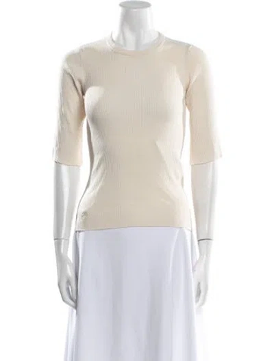 Pre-owned Remain Birger Christensen Crew Neck Short Sleeve Top In Neutral