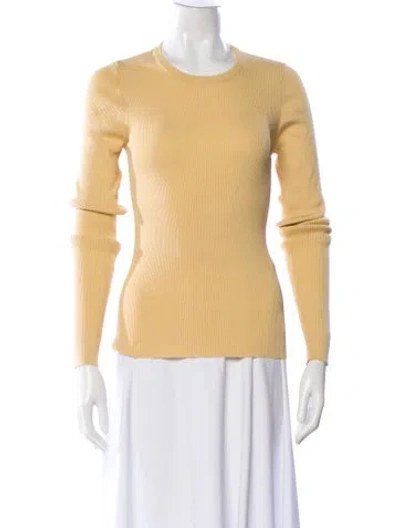 Pre-owned Remain Birger Christensen Crew Neck Sweater In Yellow