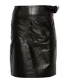 Remain Birger Christensen Cutline Leather Mini Skirt Remain