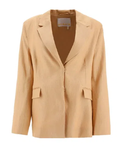 Remain Birger Christensen Cutout Detail Blazer In Nude