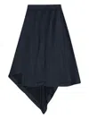 Remain Birger Christensen Draped Asymmetrical Skirt In Blue