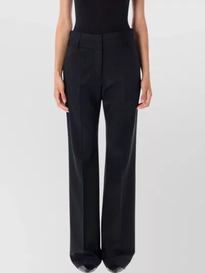 Remain Birger Christensen Dual Waistband Trousers Featuring Back Pockets In Black