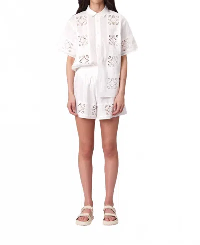 Remain Birger Christensen Elsa Shorts In Ivory In White