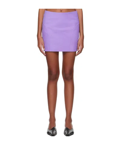 REMAIN BIRGER CHRISTENSEN EMBOSSED MINI SKIRT
