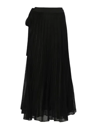 Remain Birger Christensen Fine Knit  Skirt In Black