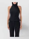 Remain Birger Christensen Fitted Halter Neck Sleeveless Top In Black