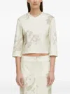Remain Birger Christensen Floral-print Top In Neutral