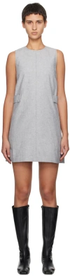 Remain Birger Christensen Gray A-shape Minidress In 18-0201 Castlerock