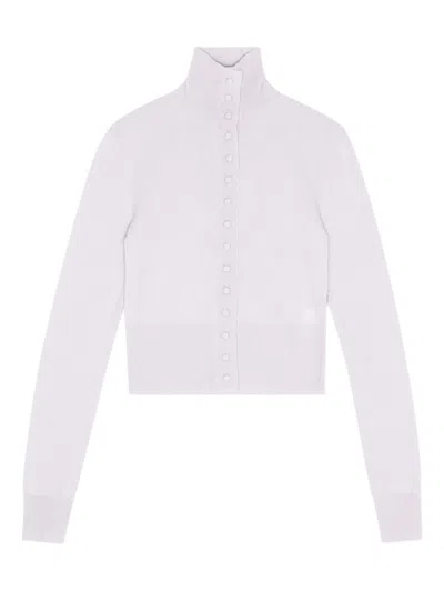 Remain Birger Christensen High-neck Button-up Cardigan In White