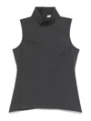Remain Birger Christensen High-neck Fitted Top In Green