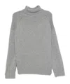 Remain Birger Christensen High-necked Knitted Sweater In Gray