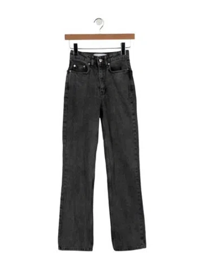Pre-owned Remain Birger Christensen High-rise Straight Leg Jeans In Gray