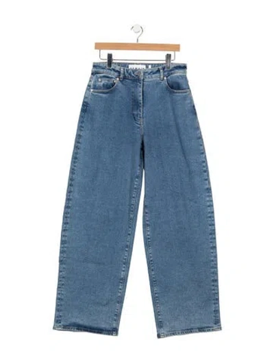 Pre-owned Remain Birger Christensen High-rise Wide Leg Jeans In Blue