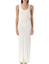 Remain Birger Christensen Remain Jersey Long Dress In Cloud White