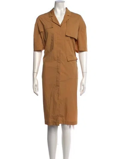 Pre-owned Remain Birger Christensen Knee-length Dress In Orange