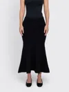Remain Birger Christensen Knit Midi Skirt In Black