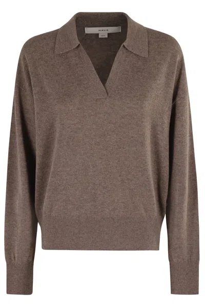 REMAIN BIRGER CHRISTENSEN KNIT POLO SWEATER