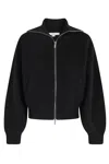 Remain Birger Christensen Knitted Cropped Bomber In Black