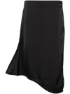 Remain Birger Christensen Knot-detailing Midi Skirt In Black