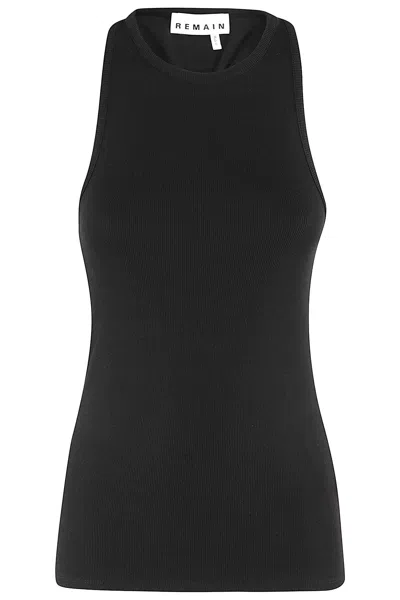 Remain Birger Christensen Knotted Back Rib In Black