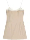 Remain Birger Christensen Layered-effect Mini Dress In Neutrals