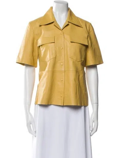 Pre-owned Remain Birger Christensen Leather Evening Jacket In Neutral