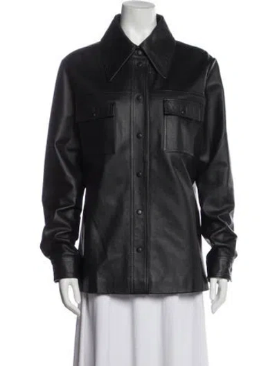 Pre-owned Remain Birger Christensen Leather Jacket In Gray