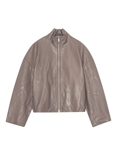 Remain Birger Christensen Leather Jacket In Multi