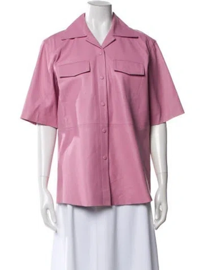 Pre-owned Remain Birger Christensen Leather Jacket In Pink