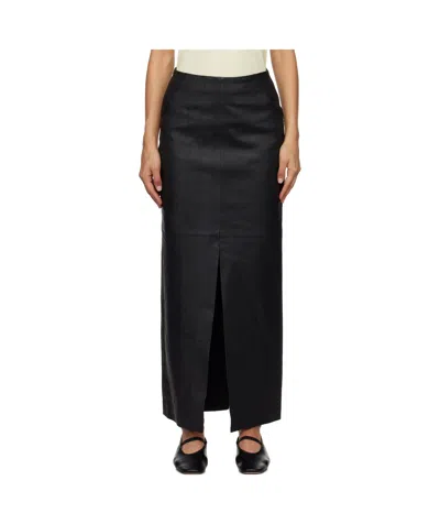 Remain Birger Christensen Leather Midi Skirt