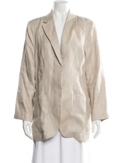 Pre-owned Remain Birger Christensen Linen Blazer W/ Tags In Neutrals
