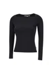 Remain Birger Christensen Long Sleeved Jersey Top In Black