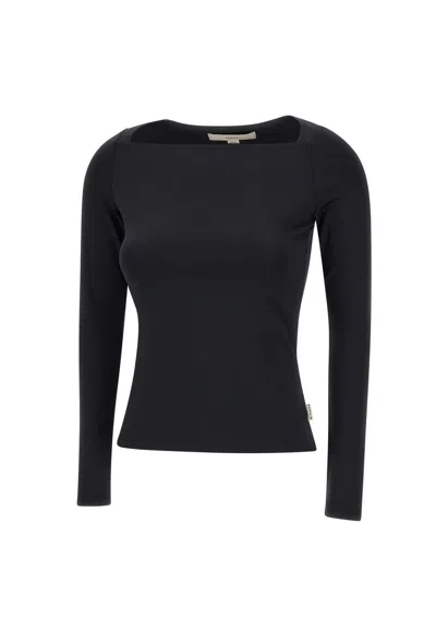 Remain Birger Christensen Long Sleeved Jersey Top In Black