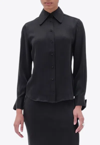 Remain Birger Christensen Long-sleeved Shirt In Black