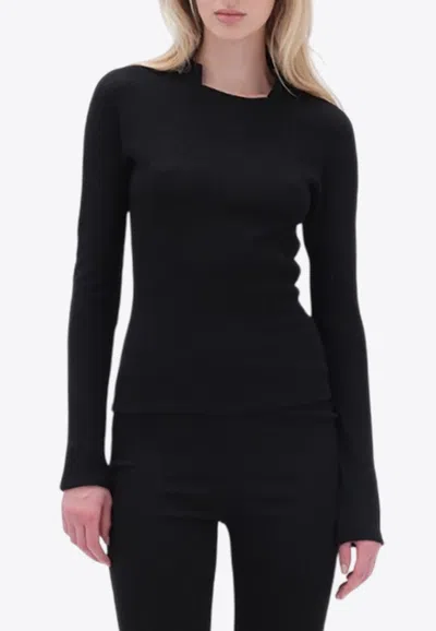 Remain Birger Christensen Long-sleeved Top In Black
