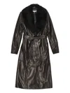 Remain Birger Christensen Long-sleeves Trench Coat In Black