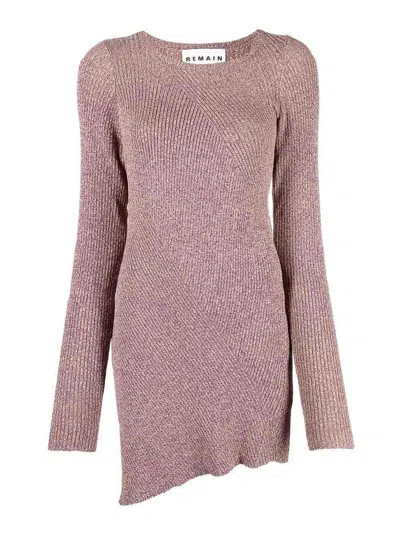 Remain Birger Christensen Melange Knit Dress In Multicolour