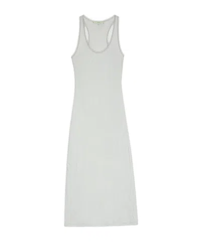 Remain Birger Christensen Mesh Trim Dress Light Grey