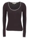 Remain Birger Christensen Mesh-trim T-shirt