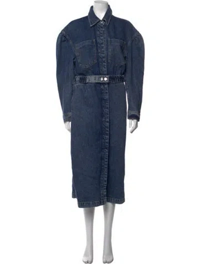 Pre-owned Remain Birger Christensen Midi Length Dress W/ Tags In Blue