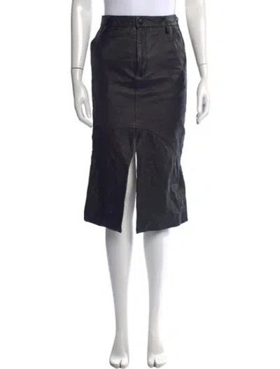 Pre-owned Remain Birger Christensen Midi Length Skirt In Black