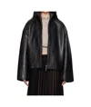 Remain Birger Christensen Bonded Leather Jacket In Black